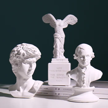 

EUROPEAN RETRO SKETCH AVATAR RESIN DAVID CLASSIC PLASTER CHARACTER HOME ROOM DESKTOP FIGURINES ACCESSORIES DECORATION CRAFTS ART