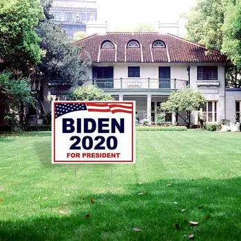 

2020 American President Election Flag Multi-style Double-sided Large Yard Sign Support Biden Harris Vivid Color For Fans 45*60CM