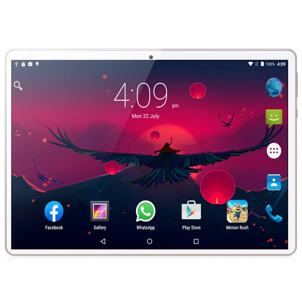 10,1 дюймовый планшетный ПК 4G/3G Телефонный звонок 8 ГБ/128 ГБ десять ядер Android 9,0 Wi-Fi Bluetooth Dual SIM планшетный ПК+ доска для рисования