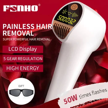 

FUNHO 500000 Flash Handheld Women Professional IPL Laser Hair Removal Device Permanent Painless LCD Epilator Machine Whole Body