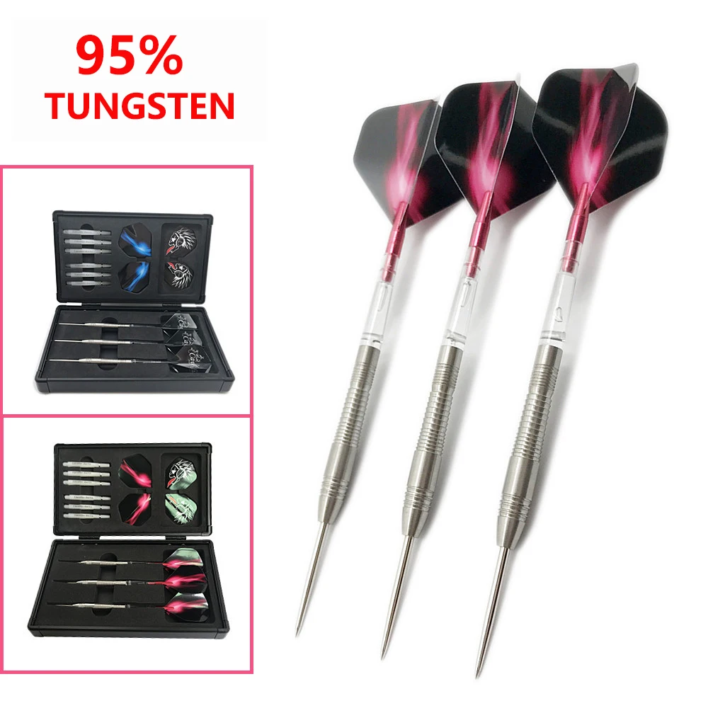 

Competition Level 23g 95% Tungsten Darts Steel Tip Professional Needle Tungsten Darts Set