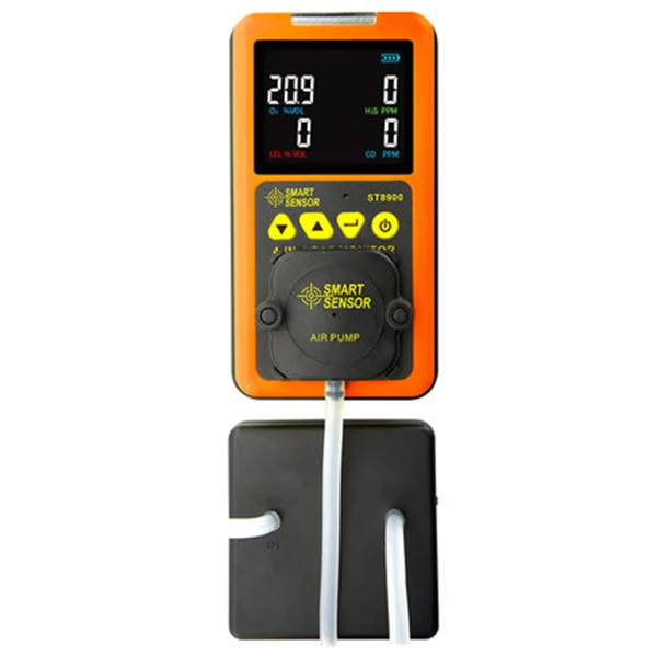 Pump and ST8900 AS8900 мульти газовый монитор ручной детектор газа кислород O2 гидротион H2S Угарный газ CO горючий газ 4 в 1 АНАЛИЗАТОР газа - Цвет: Pump and ST8900