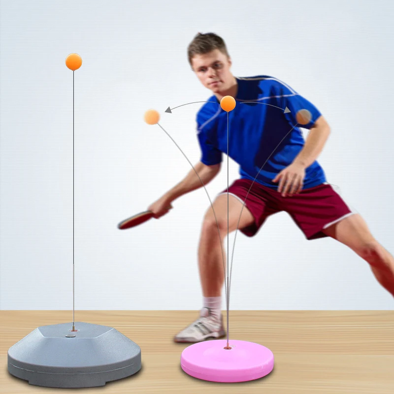 Family Activities Table Tennis Robot Portable Trainer Elastic Soft Shaft Ping Pong Ball Fitness Practice Equipment | Спорт и