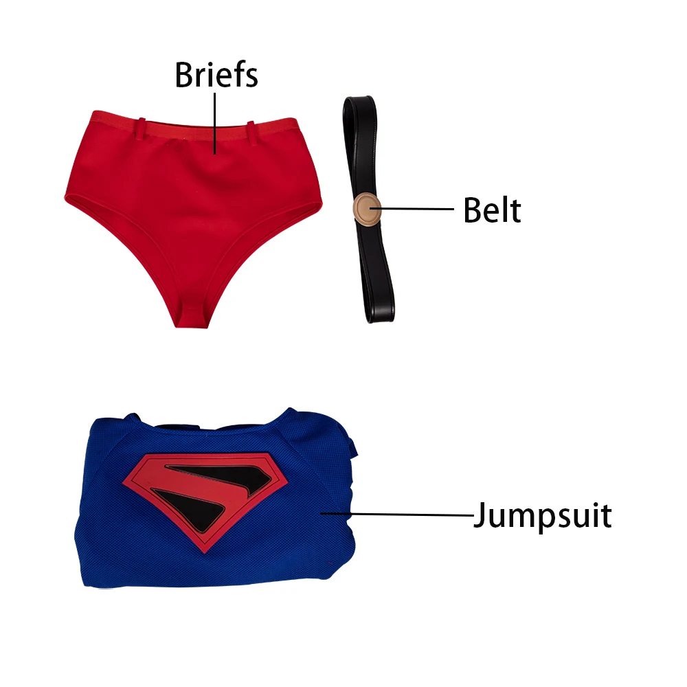 MANLUYUNXIAO костюм супермена KINGDOMCOME Косплей наряд комбинезон с красной накидкой супергероя Хэллоуин Zentai для детей и взрослых - Цвет: Jumpsuit Belt Pants