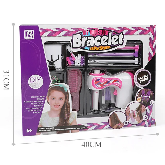 Hair Braided Artifact Automatic Easy Braids Playset DIY Braiding Hairstyle Tool Electric 3 Twist Hair Braided Kit Gift to Girl 6
