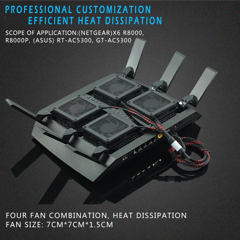 Вентилятор радиатора NETGEAR R8000 X6 R7900P ASUS AC5300