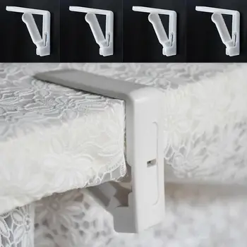 

5.7cm*5.7cm*1.7cm Tablecloth Clamps Party Supplies Wedding Party Decor Kitchen Supplies Kitchenware 4pcs Map Table Holder White