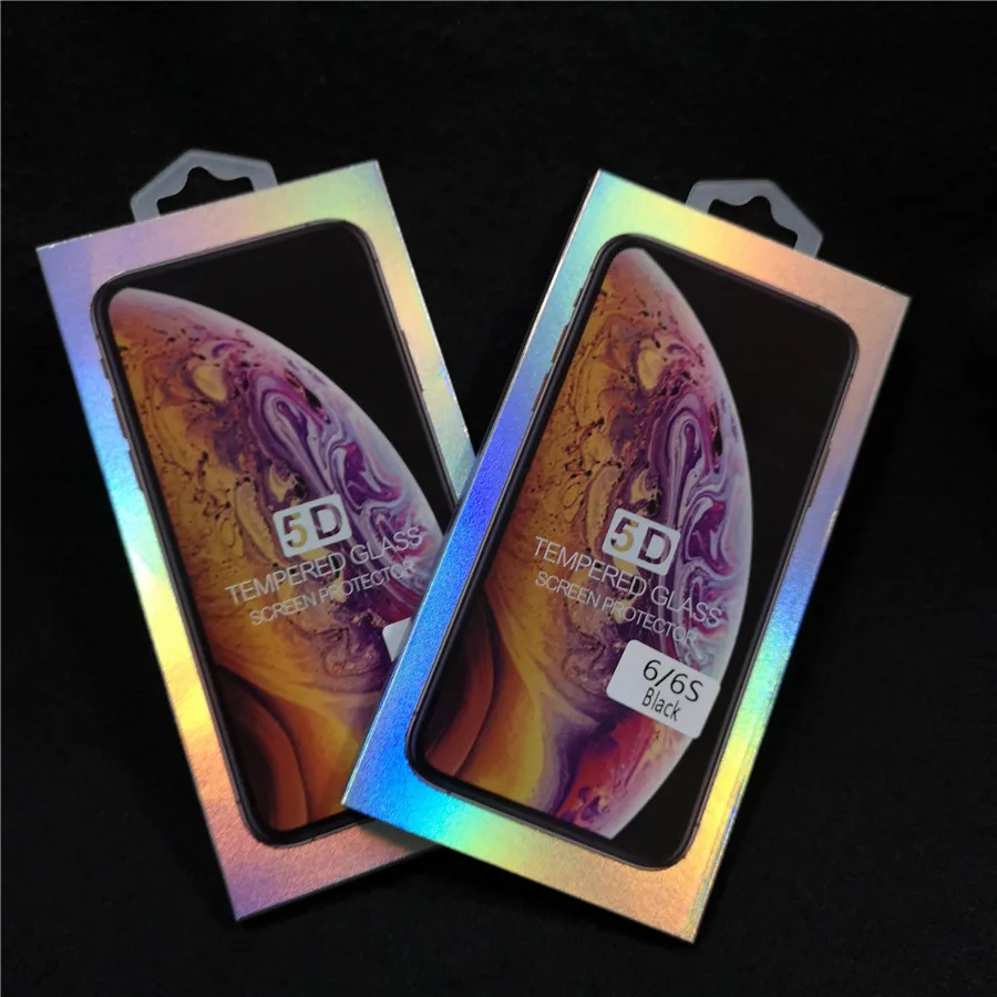 100 шт 5D полное покрытие защитное стекло для iPhone 11 Pro max X XR XS Max 7 8 6 6S Plus закаленное защитное стекло для экрана в розничной упаковке