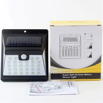 

28 COB LED Solar Power Wall Light 120° PIR Motion Sensor Garden Path Lamp Outdoo Q0KF