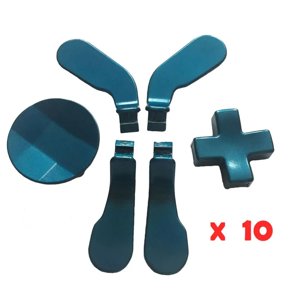 

10 Sets / Lots Moded Metal Replacement 4 Paddles and 2 Dpads kit for Xbox One Elite Controller