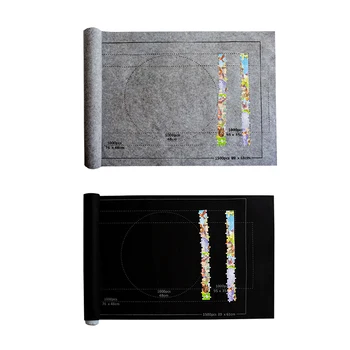 

26x46Inch Portable Jigsaw Puzzles Play Mat For Adults Kids Fun Novel Felt Puzzles Mat 1500 Puzzles Storage Collecter