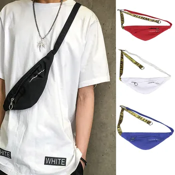 

2020 New Unisex Fanny Pack Canvas Pockets Diagonal Chest Packs Money Belt Belly Bags Purse Chic Pouch Waist Packs Phone Pouch