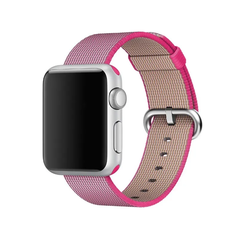 Ремешок для Apple watch 42mm Woven Nylon розовый|Смарт-аксессуары| |