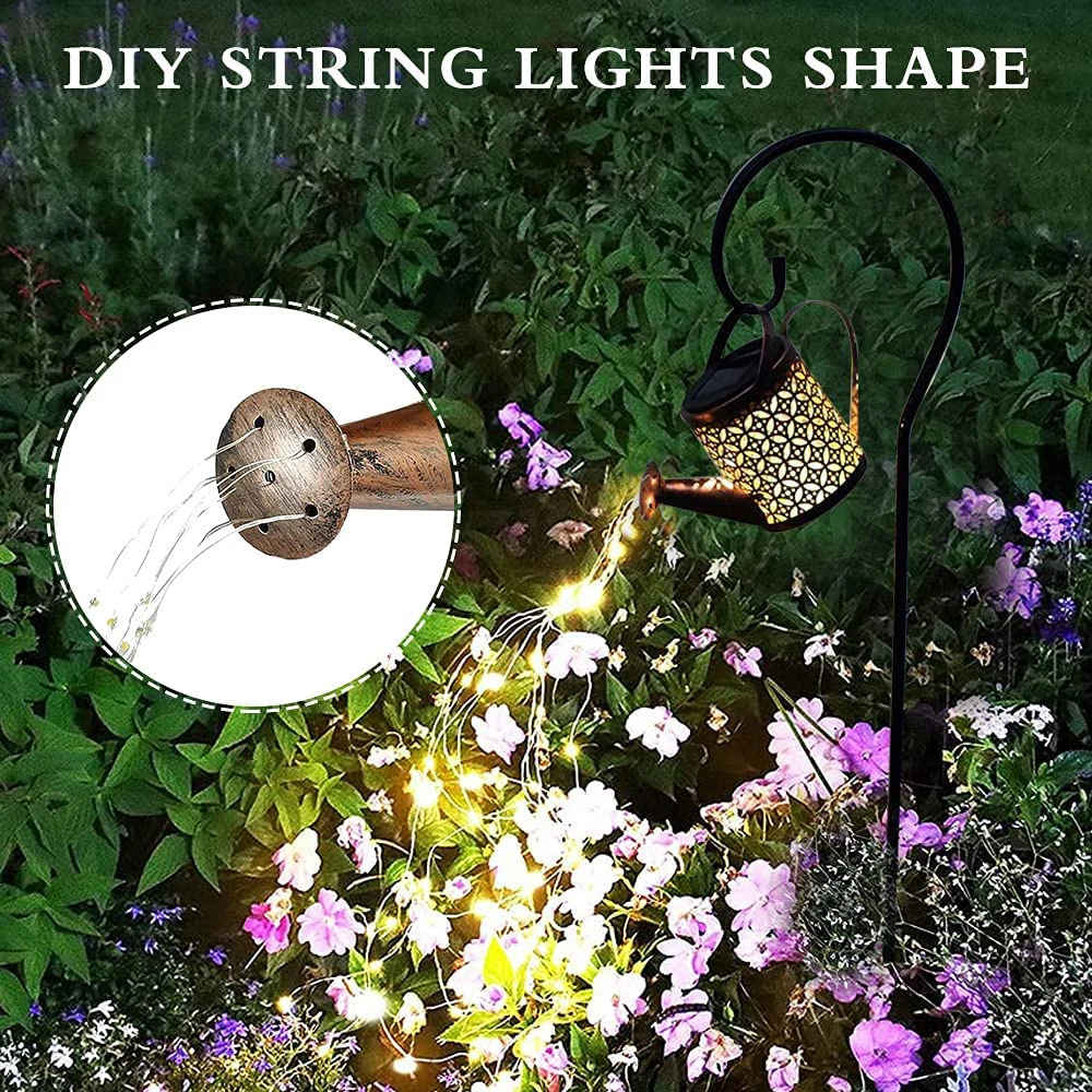 fairy lights in room Fairy Lights Mason Jars Outdoor Solar Watering Light Solar Lantern Outdoor Hanging Christmas Decor Retro Metal Tree Lamp Light target string lights