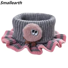 Новинка; сезон осень-зима; теплый детский хлопковый шарф; детские вязаные шарфы с героями мультфильмов; шаль для мальчиков и девочек; детская одежда с воротником; аксессуары