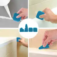 8Pcs Plastic+Silicone Sealant Scraper Finisher Tool Portable Silicone Multifunctional Spatula Shovel 2