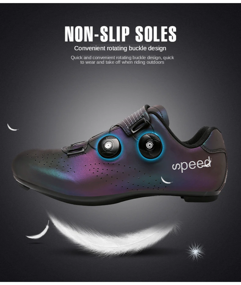 FAD SPEED road cycling shoes men's road bike shoes ultralight bicycle sports shoes self-locking professional breathable Luminous