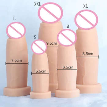 S/M/L/XL/XXL Huge Anal Plug Dildo Sex Toys For Women /Men Fist Masturbators Anal Toys Big Butt Plug Dildos Toys For Adults 18 2
