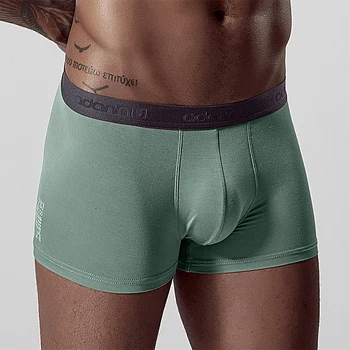 

AIIOU Men Underwear Boxer Shorts Gay Modal Boxers Man Breathable Panties Cuecas Comfortable Underwear Trunk Gay Boxershorts