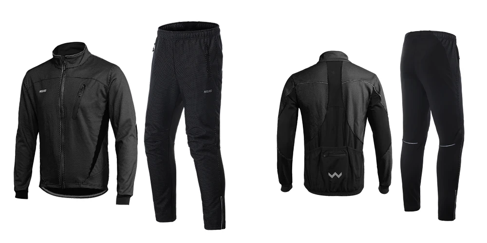 ARSUXEO, 4 цвета, Мужская велосипедная куртка, набор, зимняя теплая, тепловая, ветрозащитная, водонепроницаемая, MTB Одежда, куртка для горного велосипеда, велосипедные штаны