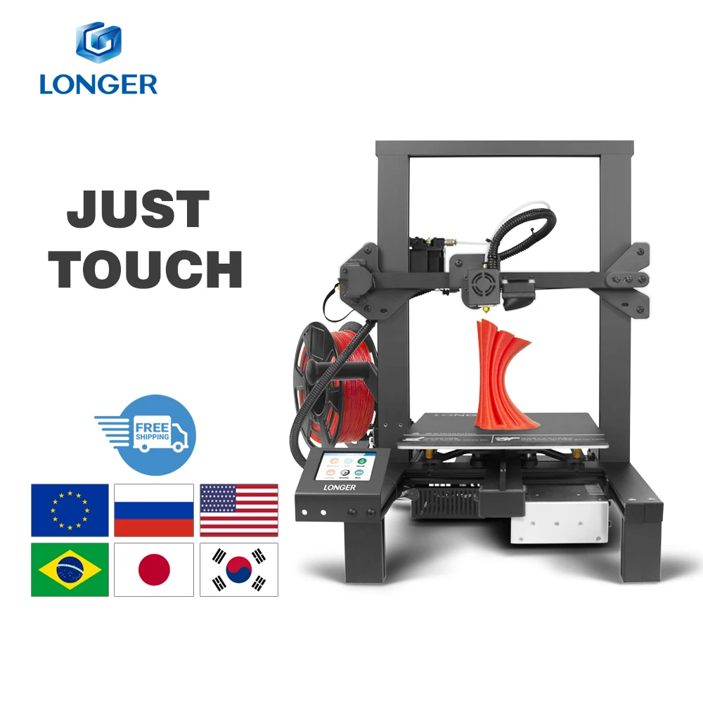 

LONGER LK4 3D Printer Touch Screen 3D Print with Unique Frame Design Resume Printing Safe Power Supply Upgrade LK4 PRO Kit