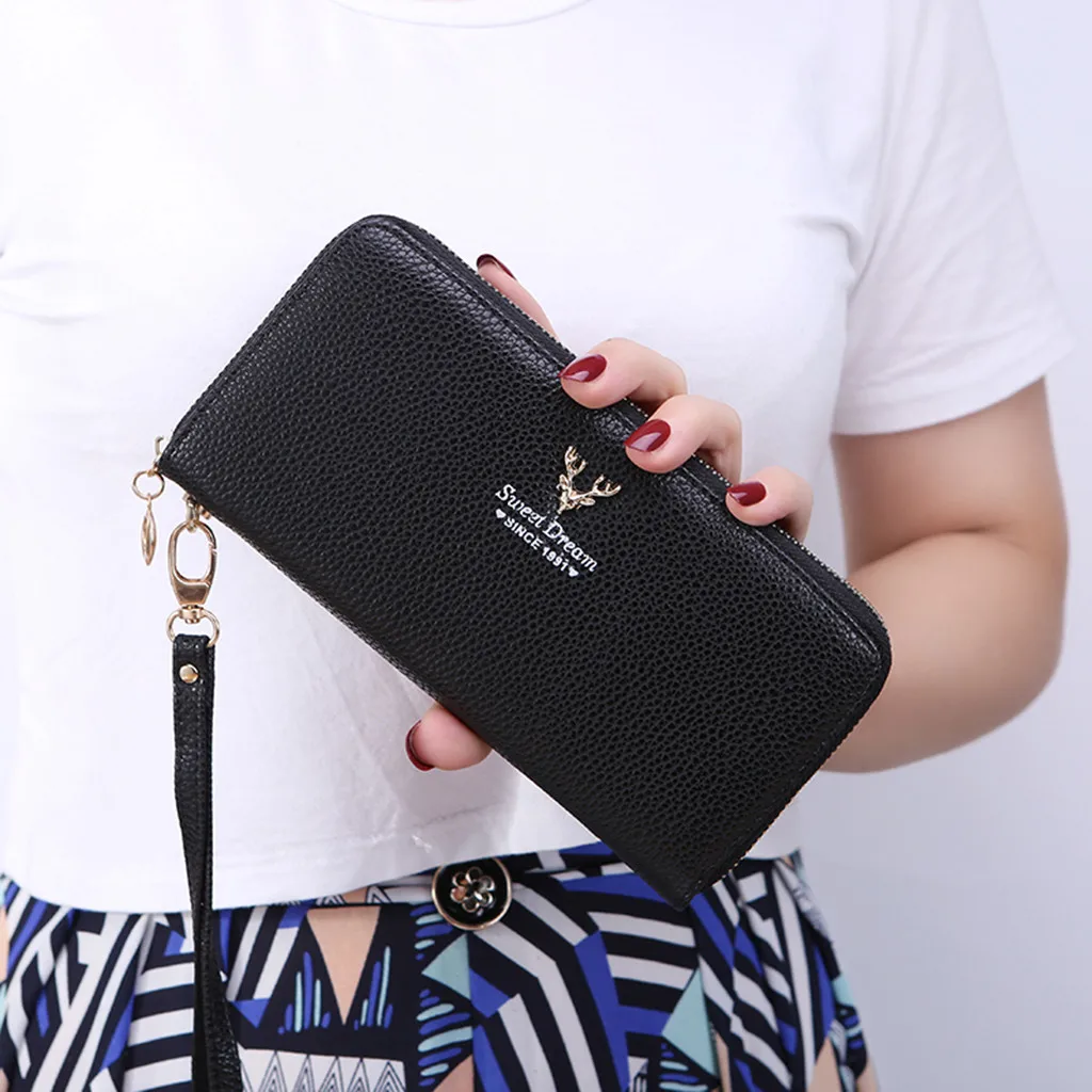 Кошелек Lichee женский знаменитый женский кошелек брендовые Визитницы сотовый телефон карманный, из искусственной кожи женский деньги женский клатч, бумажник#8 Горячий