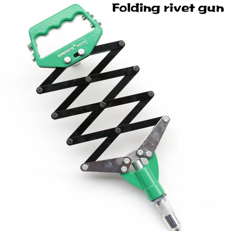 

Industrial Grade W0078 Heavy Duty Rivet Gun Aluminum Alloy One-hand Operation Folding Rivet Gun Manual Riveter