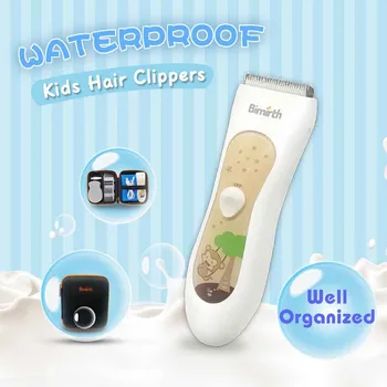 

Infant Self-help Hair Clipper USB Charging Mute Waterproof Baby Baldheaded Hair Trimmer Cutter Electric Haircut Machine #0425