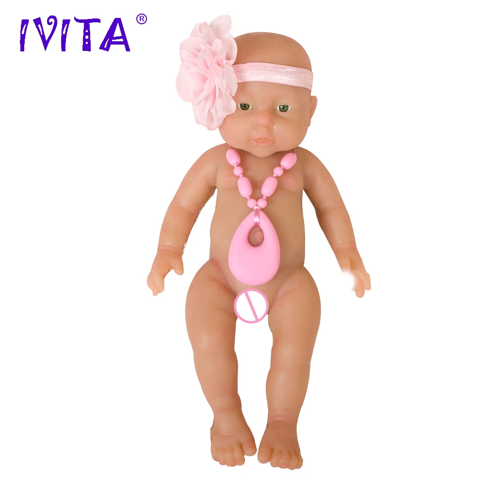 Отправить из США и Китая IVITA WG1503 41 см 2000 г полный Силиконовый Reborn Baby Girl куклы