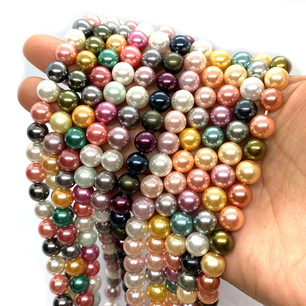 Shell Mixed Color Pearl Beads Suitable for Making Necklace Bracelets Various DIY High Quality Jewelry Delicate Wholesale | Украшения и