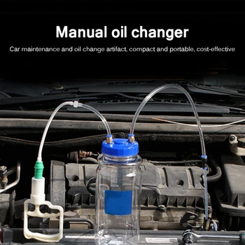 

2L Capacity Oil Change Pump 1 Set PU Hose Professional Oil Pump Scavenge Suction Transfer Motor Oil Diesel Extractor