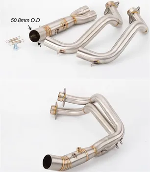 

51mm slip on MT-07 FZ07 Motorcycle modified Front exhaust pipe full system escape moto MT07 2014-2019years With DB Killer
