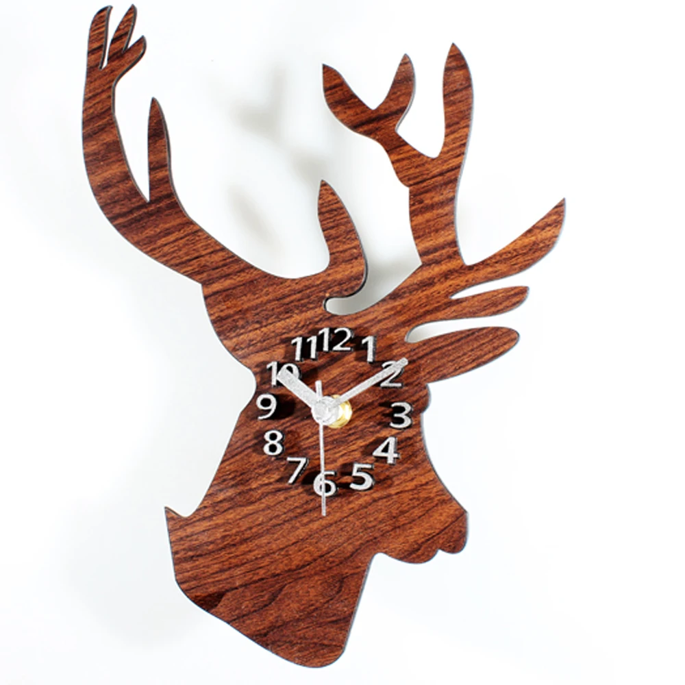 

Creative Animal Wall Clock Simple Modern Design Kitchen Clocks Northern Europe Retro Style Wall Watch Home Decor Silent 12 inch
