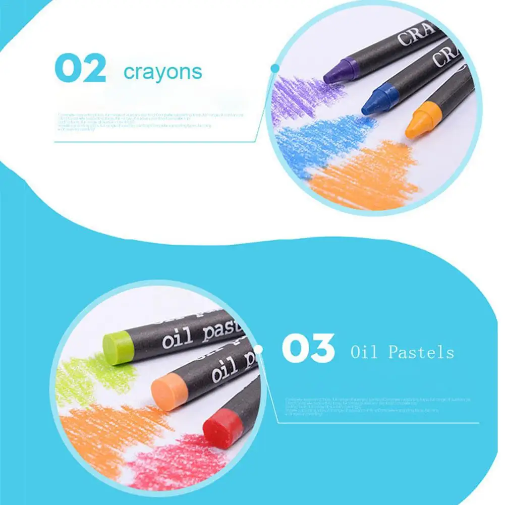 Preise 208 Pcs Malerei Zeichnung Set Kreide Farbige Bleistifte Aquarelle Stifte Für Kinder Kinder Student Künstler Kunst Set Pinsel