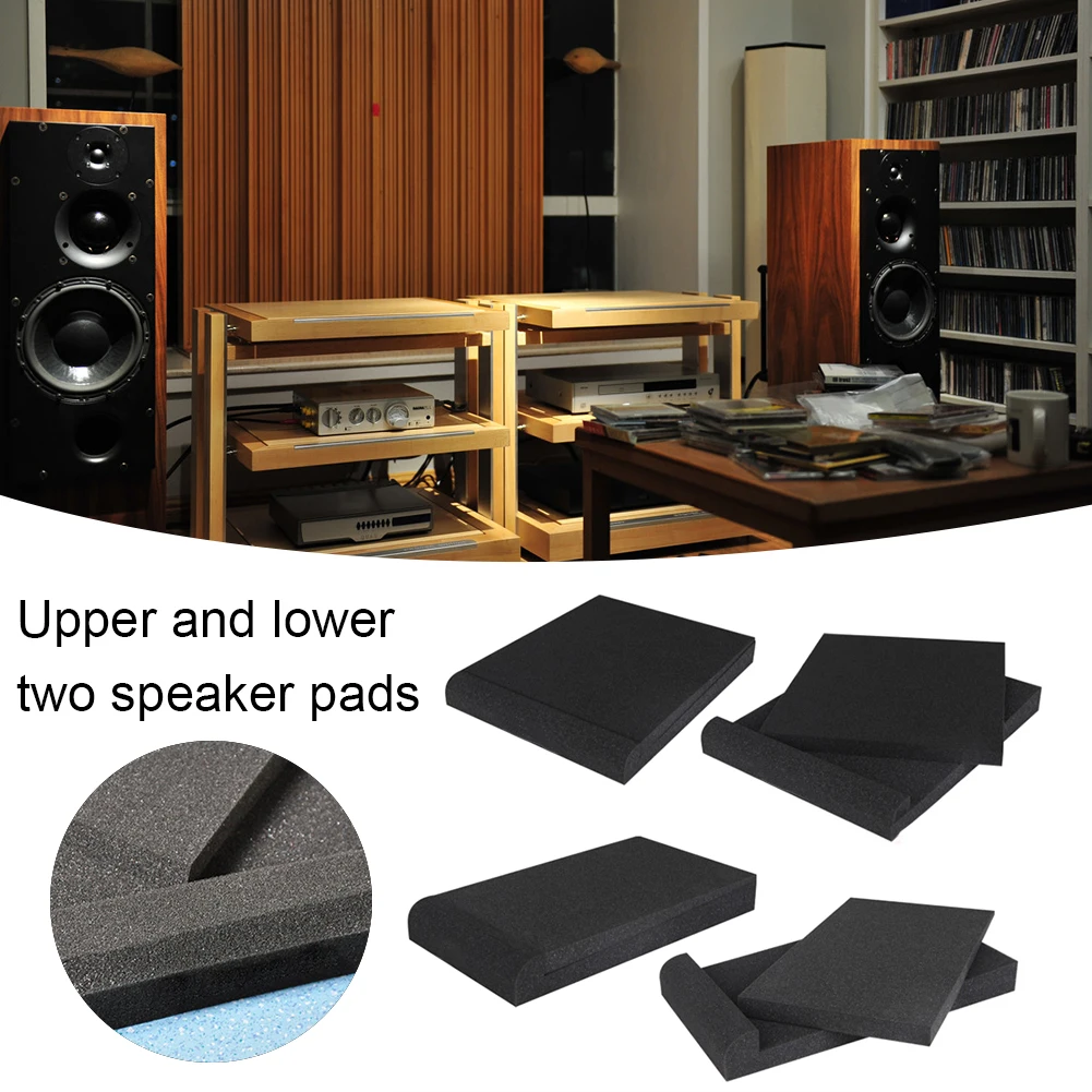 Studio monitor isolation pad High-density acoustic foam is suitable for  most speaker brackets, piano room sound enhancement pads
