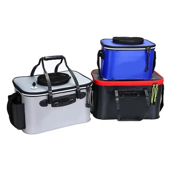 

Fishing Bucket Box Folding Storage Container Carrier Portable with Handle for Outdoor FK88