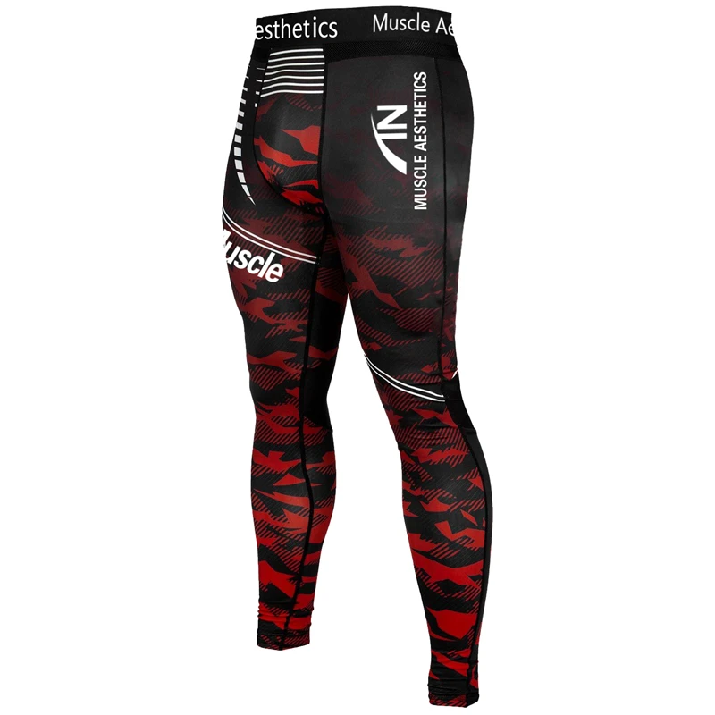 

New Men Compression Quick dry Skinny Leggings Man Gyms Fitness Workout Bodybuilding Trousers Male High elastic Joggers Pants