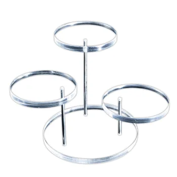 

Portable Acrylic Products Display Stands Plexiglass Displaying Risers Shelves for Mini Figurines Collectibles Foods