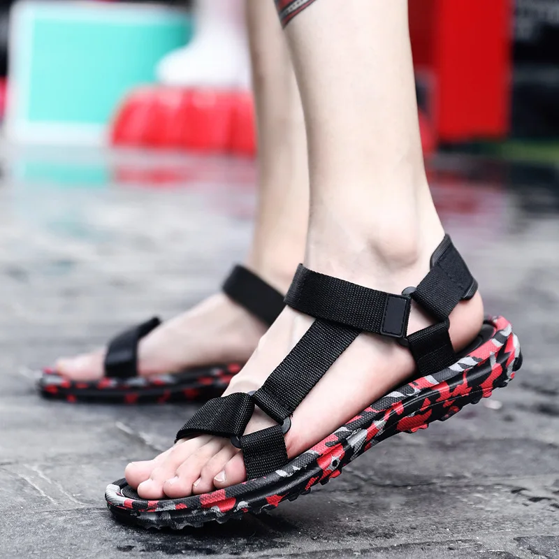

Summer Men Sandals Gladiator Beach Shoes Male Camouflage Slippers Sport Water Flip Flops Sandalia Masculina Zapatos De Hombre