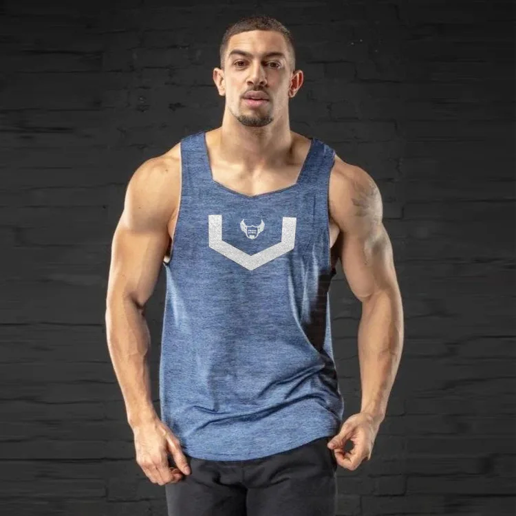 

2020 Muscle Fitness Sports Vest Men's Running Training Quick-Drying Vest Slim Breathable Sleeveless Shirt Men Workout Tank Top