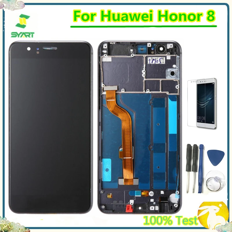 Продажа 5,2 Honor 8 ЖК дисплей AAA качество ЖК дисплей дигитайзер сенсор стеклянная панель в сборе для huawei Honor 8 FRD L19 FRD L09