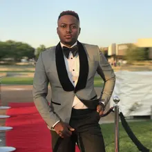 Смокинг для жениха, свадебные костюмы для мужчин, Блейзер, шаль, лацкан, костюм, Homme, облегающий, Terno Masculino, 2 предмета, костюмы для выпускного, брюки