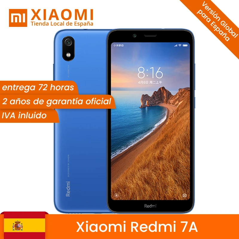 В наличии! Глобальная версия смартфона Xiaomi Redmi 7A 7 2 Гб 16 Гб/32 ГБ 5 45 &quotВосьмиядерный