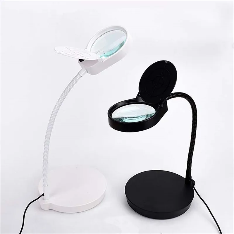 

Desktop Magnifier Welding Magnifying Glass Lens with LED Light Holder Soldering Repair Tool