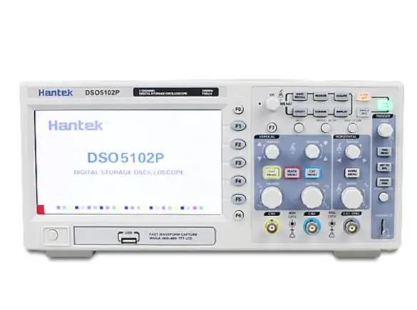 

Hantek DSO5102P Digital Oscilloscope Portable 100MHz 2Channels 1GSa/s Tft Lcd USB Osciloscopio Handheld Oscilloscopes