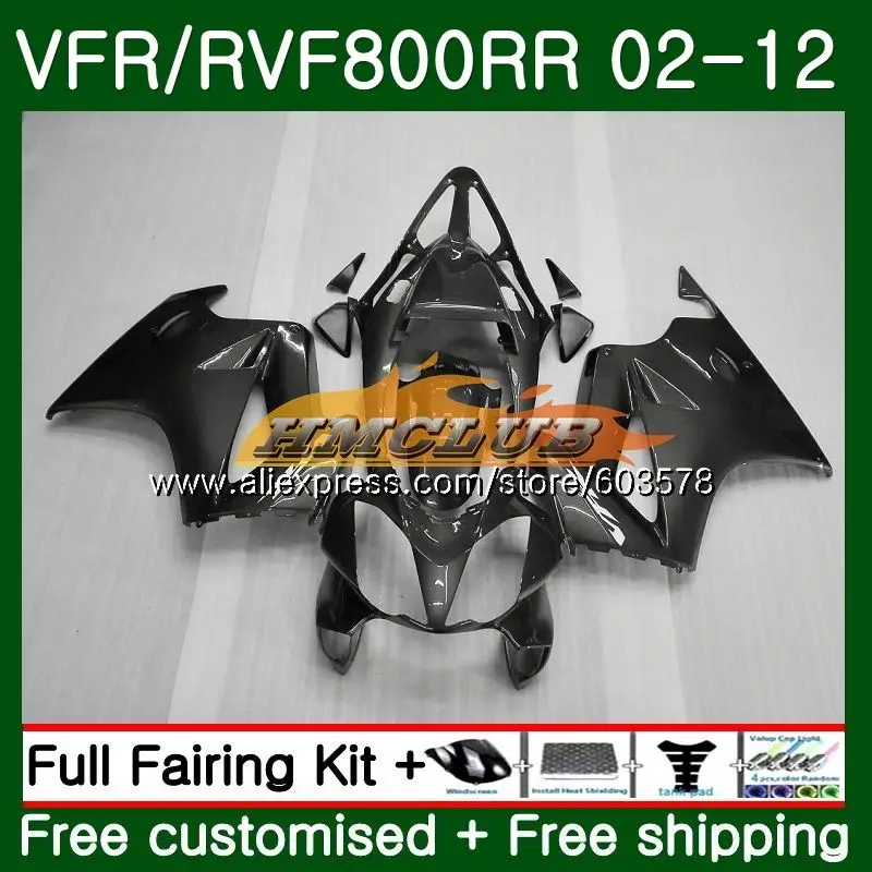 Корпус для HONDA перехватчик VFR800RR 2002 2012 88CL. 75 ПВП 800R VFR800 RR 02 03 04 05 06 07 08 09 10 11 12 Обтекатели серебристо-серый