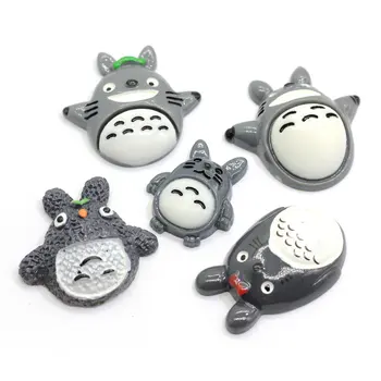 

10/50pcsMixed Design Mini Cartoon Totoro Flatback DIY Japanese Figures Resin Miniature Cabochons For Dollhouse Decoration