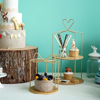 

Champagne afternoon tea dessert tray display rack, wedding dessert stage props, cosmetics display receptacle rack