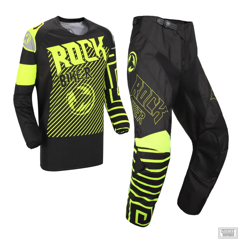 ROCK дизайн комплект для мотокросса-MTB Road DH MX Джерси и брюки для грязного велосипеда комбинированное оборудование для велоспорта