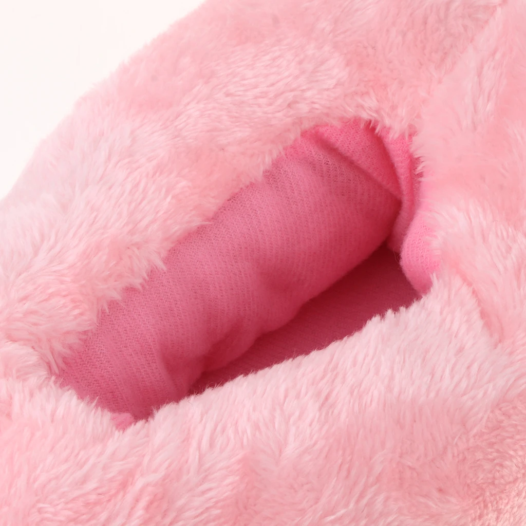 Cute Lady Teen Flamingo Soft Plush Warm Slippers  Winter Warm Home Slippers Women Animals Plush Slippers 